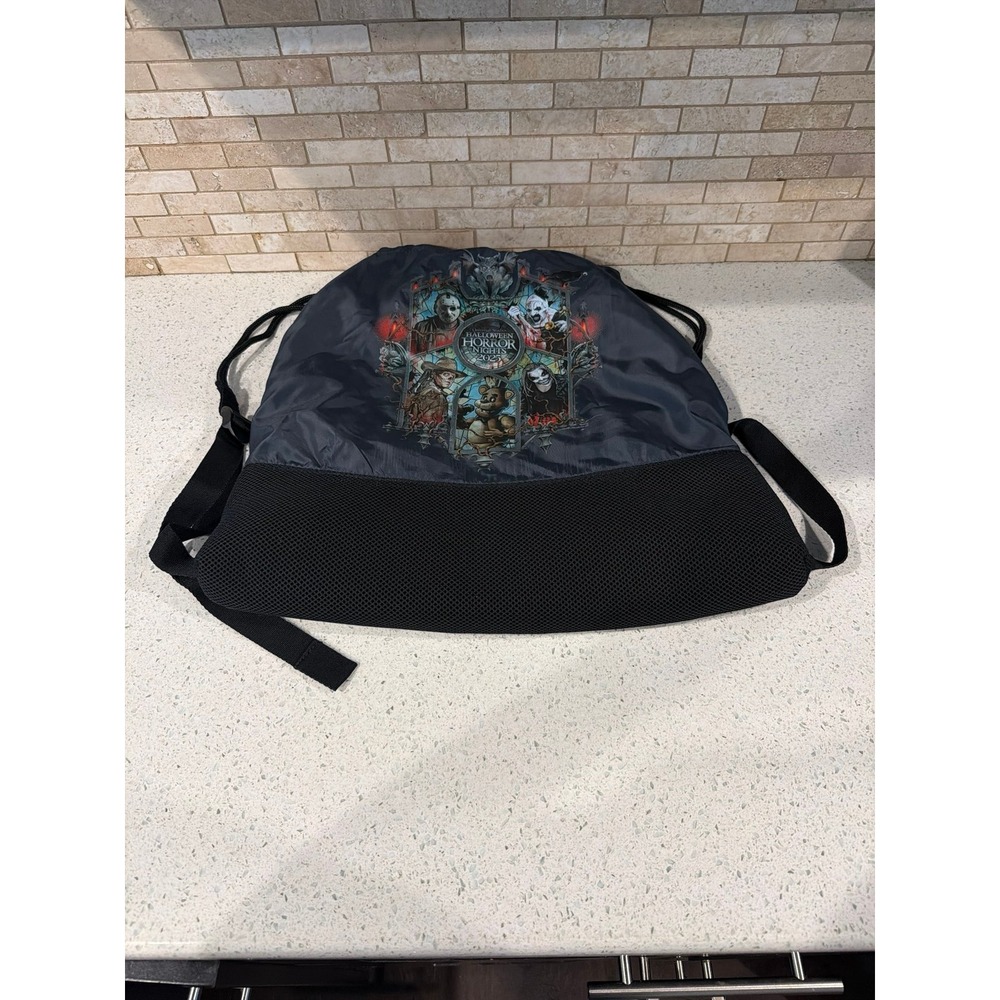 Universal Studios Halloween Horror Nights 2025 Drawstring Backpack Jason Freddy